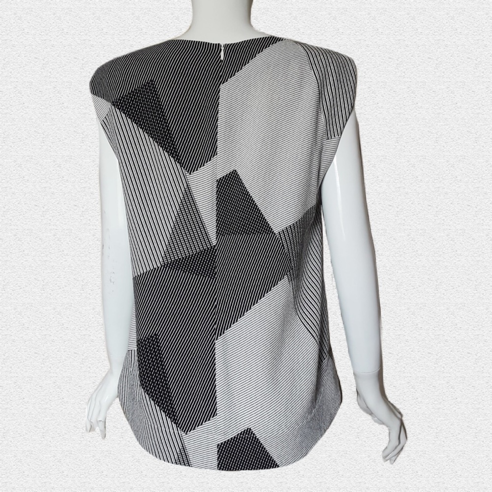 VERONIKA MAINE Patch Style Stripes Blouse - Picture 2 of 7